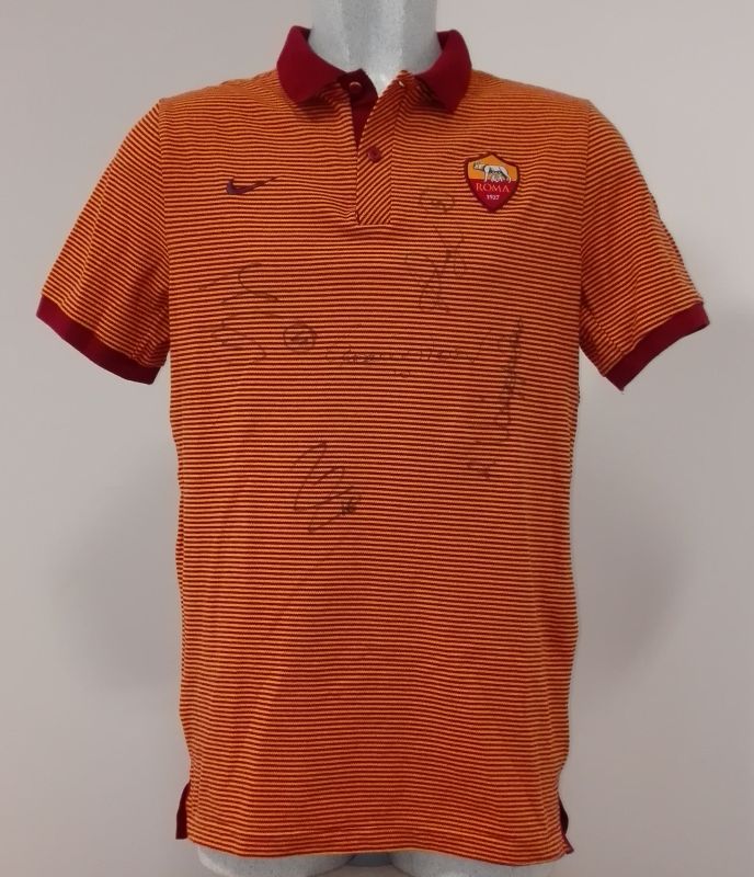 MAGLIA ALLENAMENTO AUTOGRAFATA AS ROMA - 2016.02.039